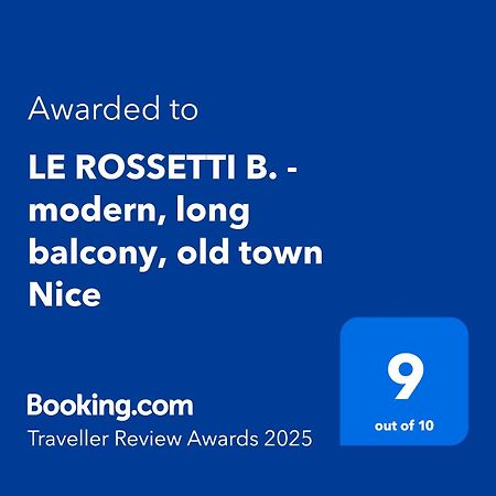 Le Rossetti B. - Modern, Long Balcony, Old Town ניס מראה חיצוני תמונה